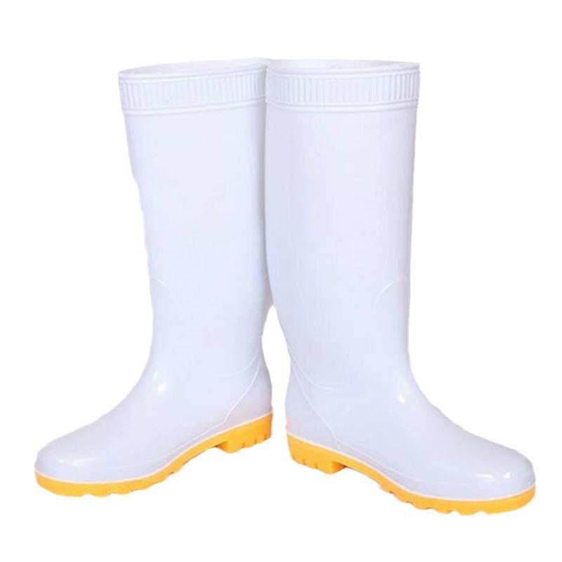 industrial‑white‑pvc‑safety‑wellington‑boots‑yellow‑anti‑slip‑outsole